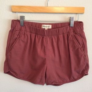 Madewell Pull-On Shorts Size XS Autumn Berry